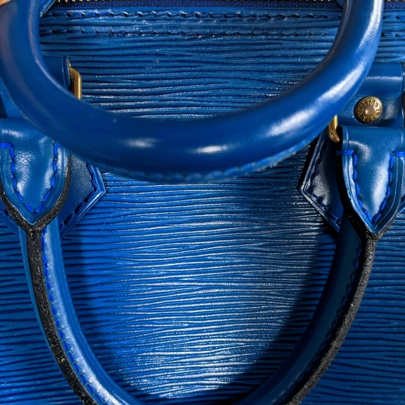 Louis Vuitton Speedy 25 Epi blue - Picture 8 of 15